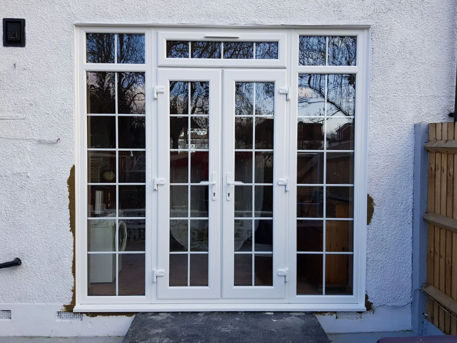 Georgian-bar French doors