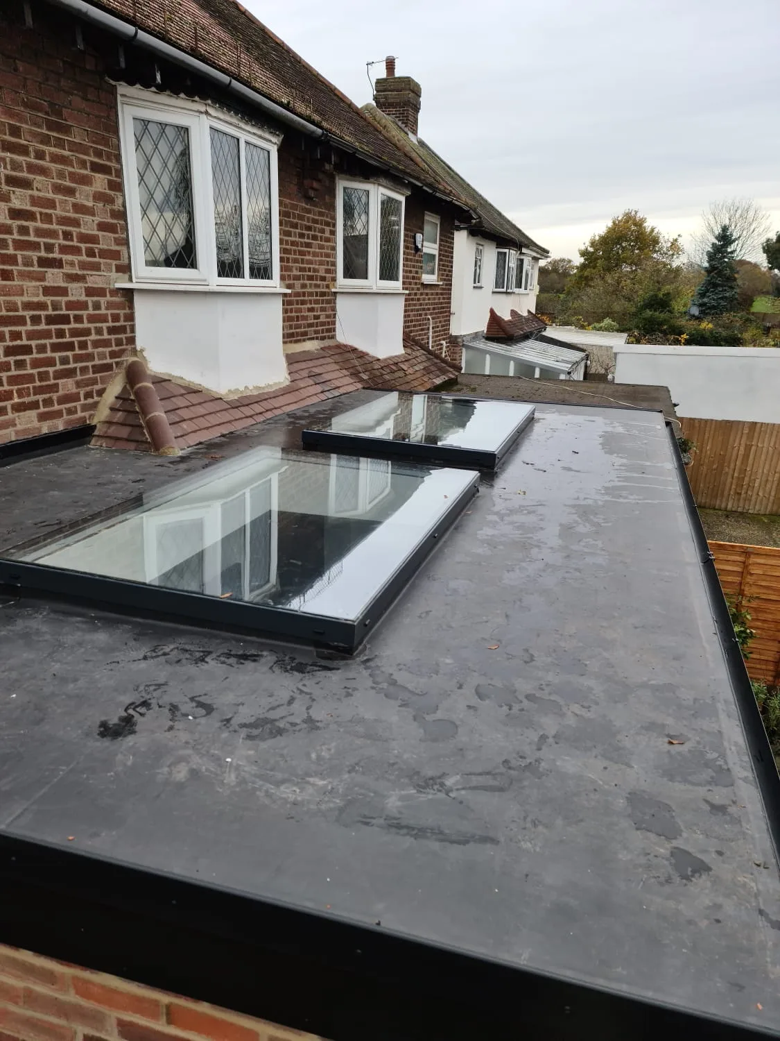 Rooflights over a rear extension